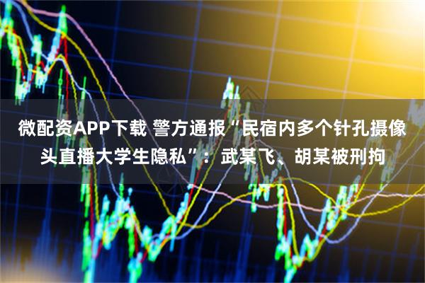 微配资APP下载 警方通报“民宿内多个针孔摄像头直播大学生隐私”：武某飞、胡某被刑拘